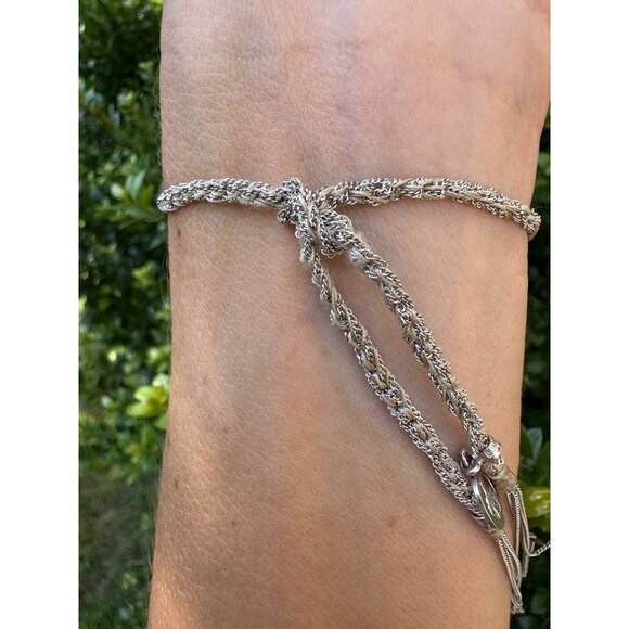 Carolina Bucci White Gold 18K Lucky Bracelet With Peace Charm - Picture 7 of 12